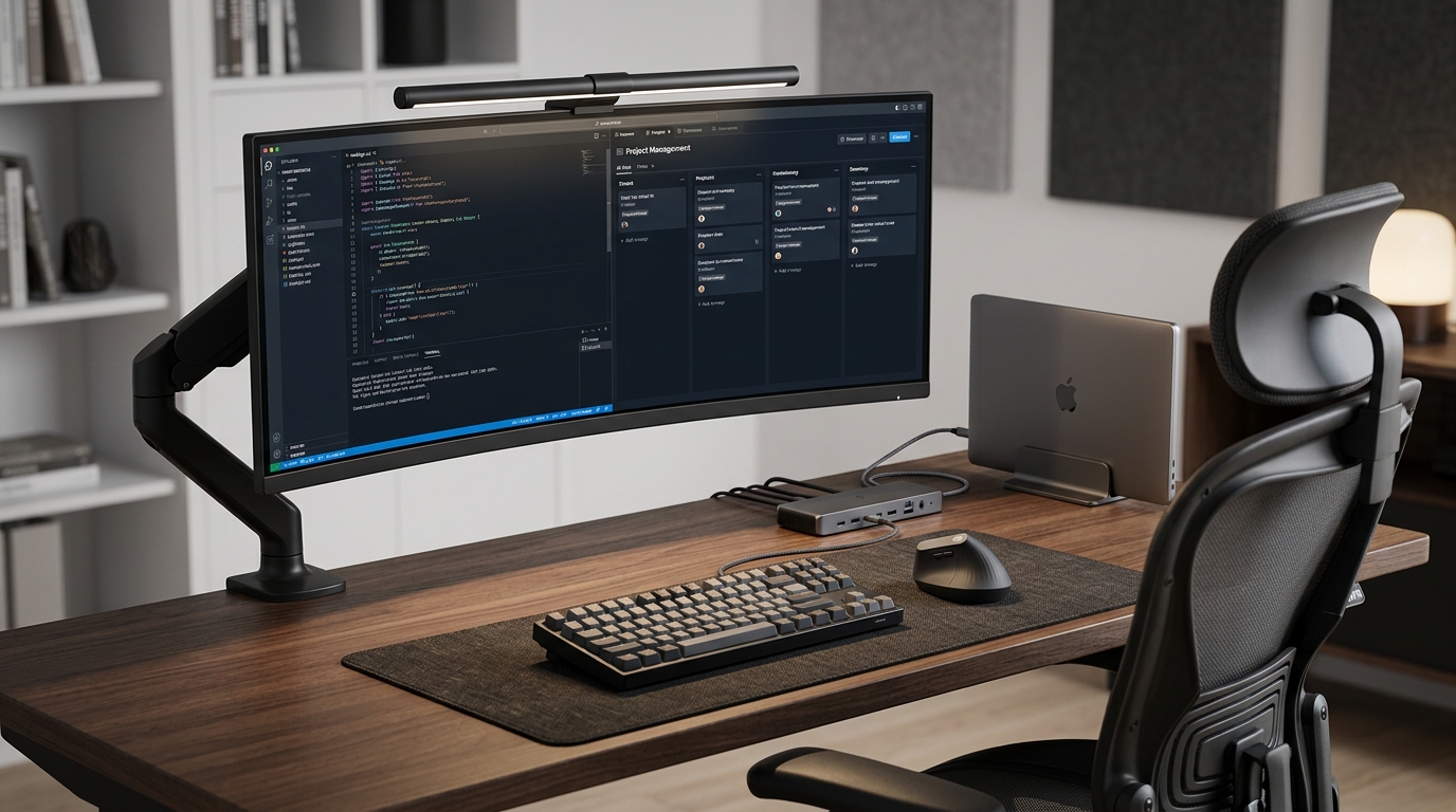 High-performance desk designed for focus