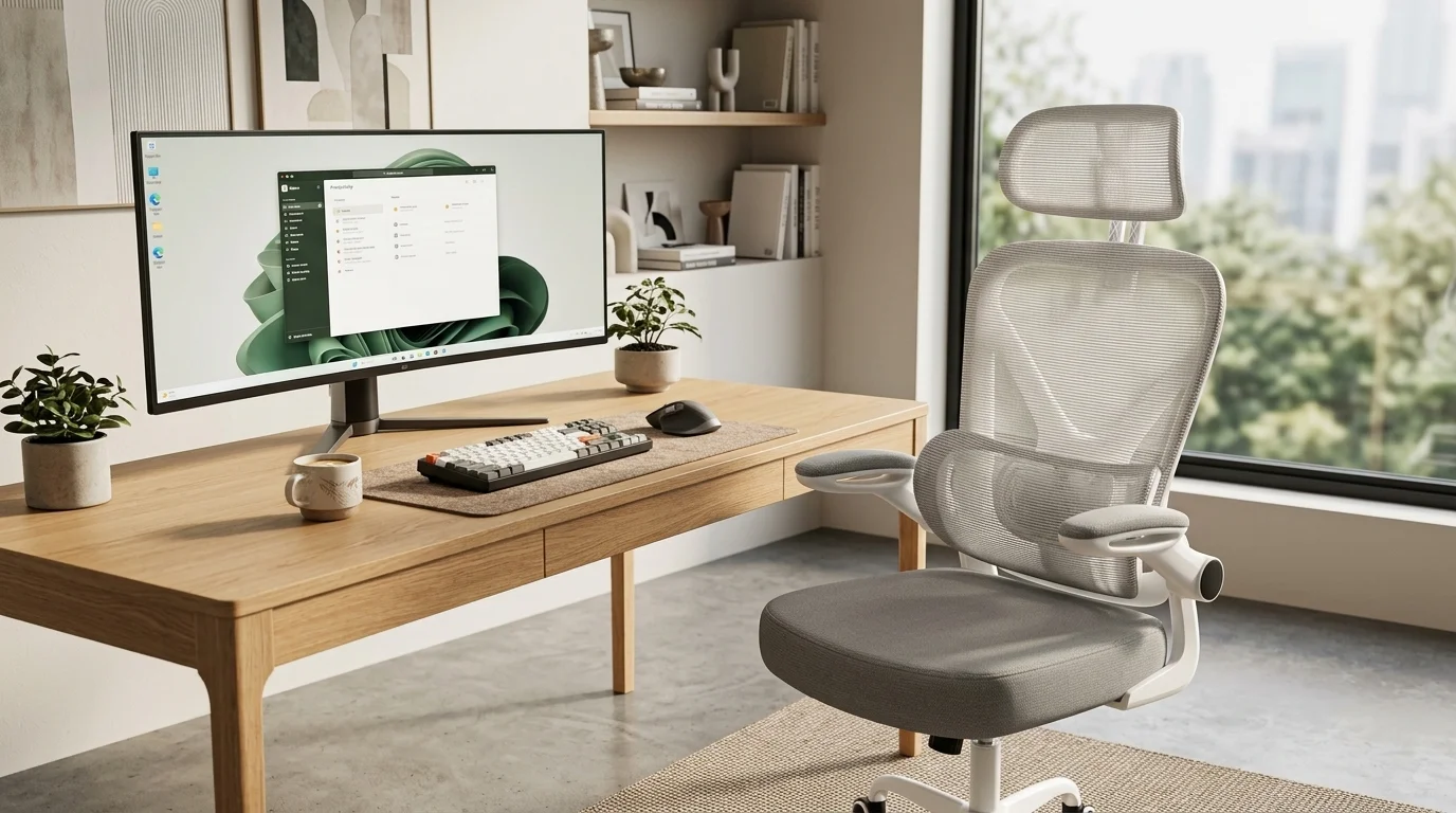 Bigzzia ergonomic chair in office setup