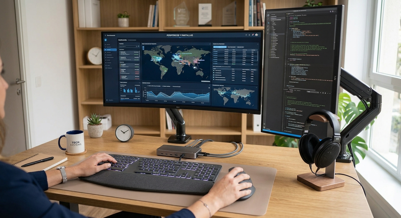 Teclados y monitores